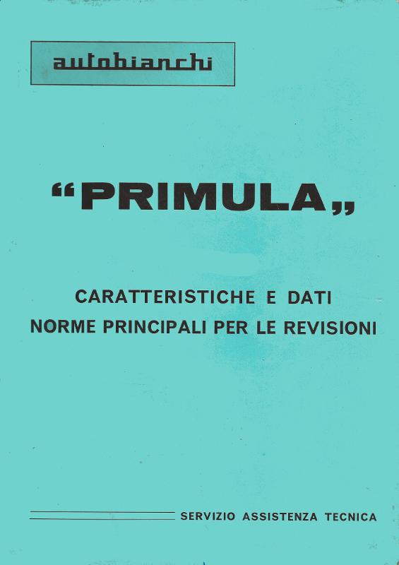 Autobianchi Primula Caratteristiche e dati